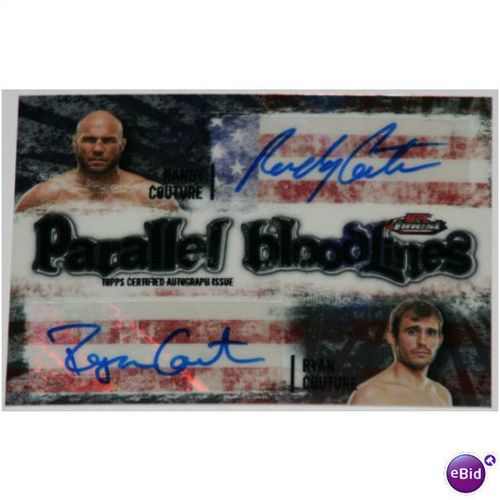 2012 Topps Finest UFC Parallel Bloodlines - #PBDA-CC - Randy/Ryan Couture Auto