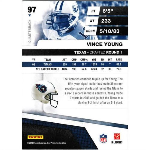 2010 Absolute Memorabilia - #97 - Vince Young