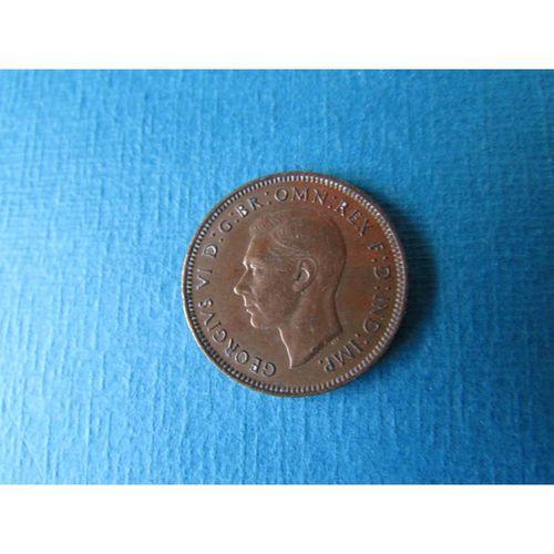 1945 GEORGE VI ONE FARTHING FREE POST. AG