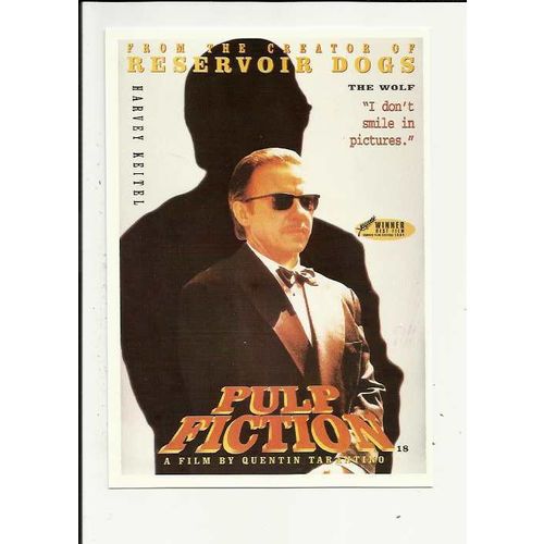 PULP FICTION Harvey Keitel Poster Art Postcard (C075)