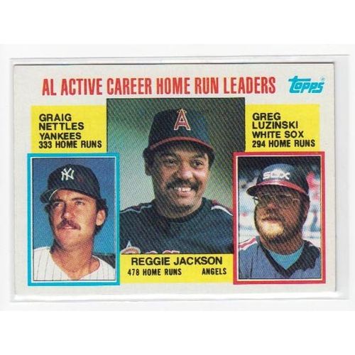 1984 Topps Reggie Jackson baseball card #712 – HOF-Angels
