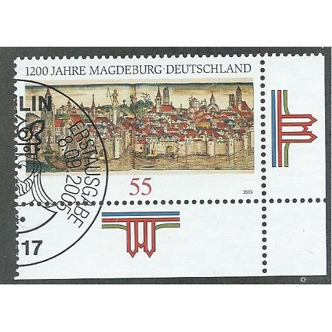 GER 2005 55c '1200TH ANN OF MAGDEBURG '(CORNER MARGIN) FINE USED (EBID49-492)