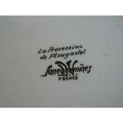 Two French Sarreguemines Decorative Plates