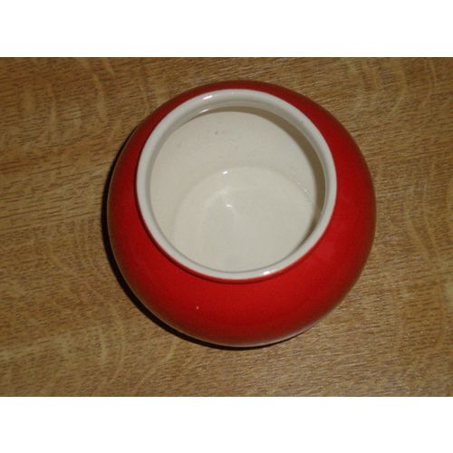 Bright Red Vintage Arthur Wood Sugar Bowl