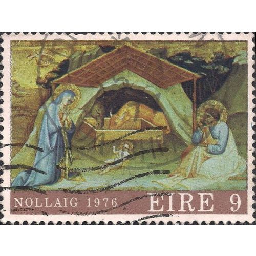 EIRE, CHRISTMAS, Holy Family, brown 1976, 9, #2