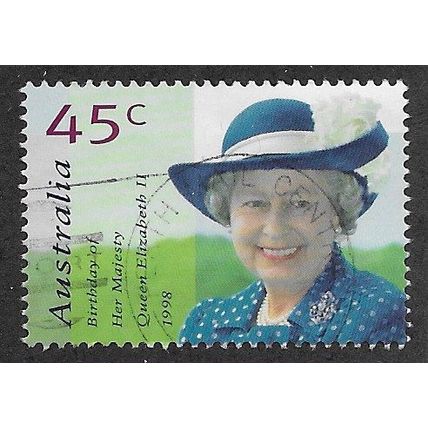 AUS 1998 45c 'QUEENS BIRTHDAY' FINE USED (EBID68-281)