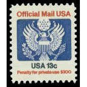 O129 13c Eagle Fine MNH G0580