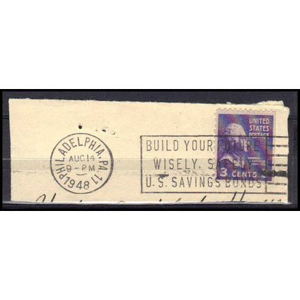 Used 807 3c Thomas Jefferson Fine Philad P11 BPS E1605