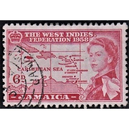 JAMAICA, 1958 6d West Indies Confederation, SG 177 (Scott #177), used