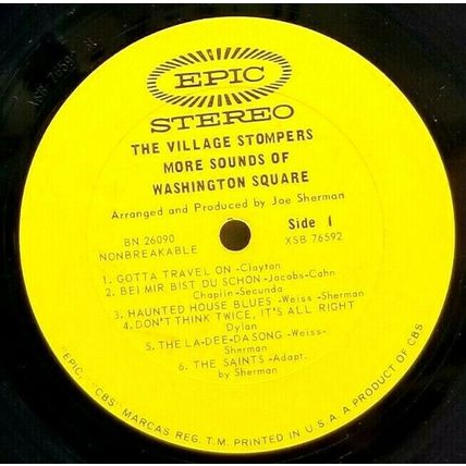 The Village Stompers - More Sounds of Washington Square LP Vinyl Record (P1)