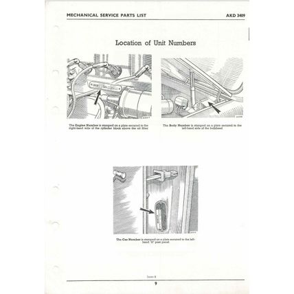 BMC Half Ton Commercial Vehicles Parts List Catalogue AKD3409 1967 PDF