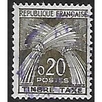 Po Mi 95: 20 c. brown-olive Postage Due Stamp: Wheatsheaves