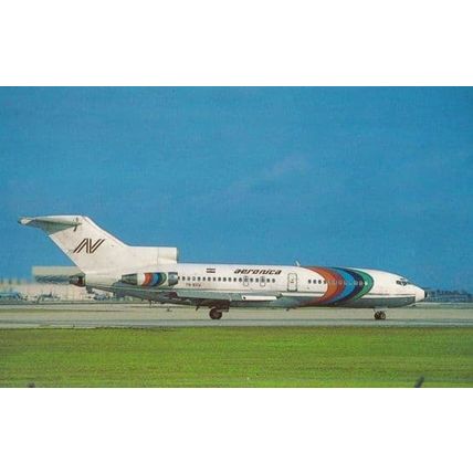Nicaraguesness Boeing 727-25 Nicaragua Airlines Airport Plane Aircraft Postcard