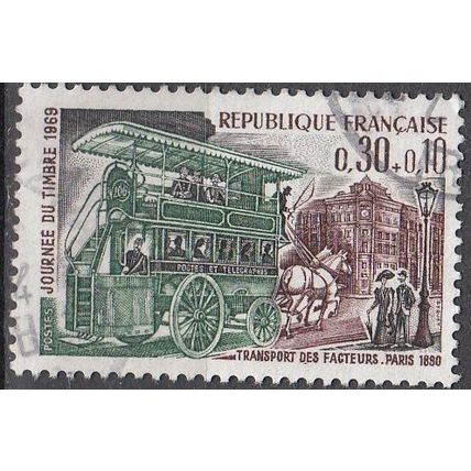 France 1969 Michel 1659 O Cote (2008) 0.30 € Omnibus de transport des facteurs