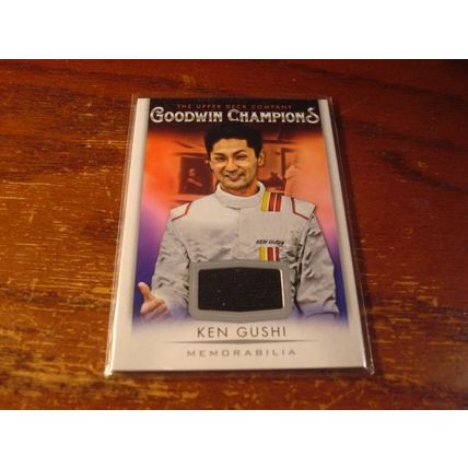 2021 Upper Deck Goodwin Champions, Patch Card, KEN GUSHI, Racing