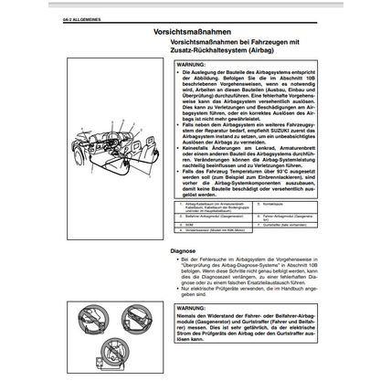 Suzuki Jimny SN413 SN415D Supplementary Service Manual German 9950181A1001G PDF