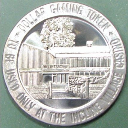Incline Village. $1 Casino Token. Carson City, NV. 1966. T56.
