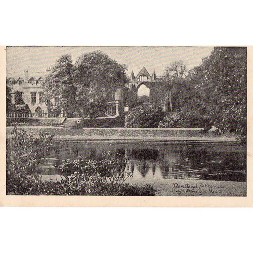 Postcard Newstead Abbey & Eagle Pond Nottinghamshire