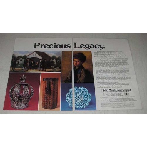 1984 Philip Morris Incorporated Ad - Precious Legacy