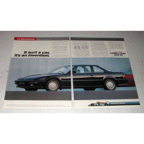 1987 Honda Prelude 2.0i-16 Car Ad - It's an Invention
