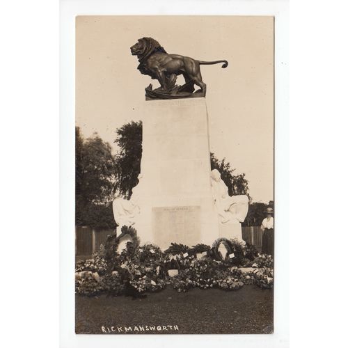 The War Memorial Rickmansworth Postcard RP Hertfordshire