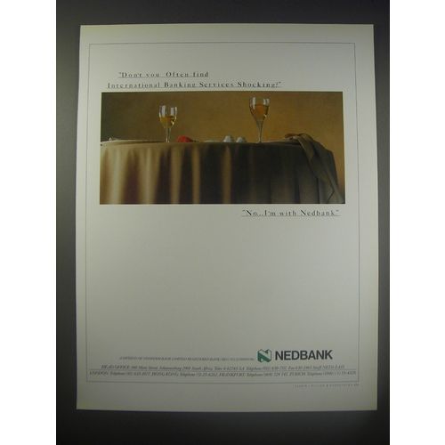 1990 Nedbank Bank Ad - Don't you often find international banking services
