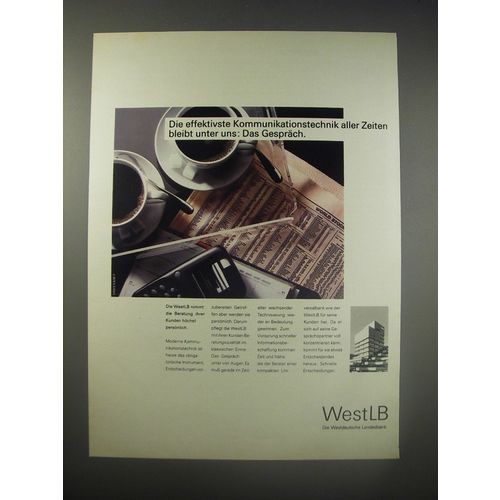 1990 WestLB Bank Ad (in German)- Die effektivste Kommunikationstechnik