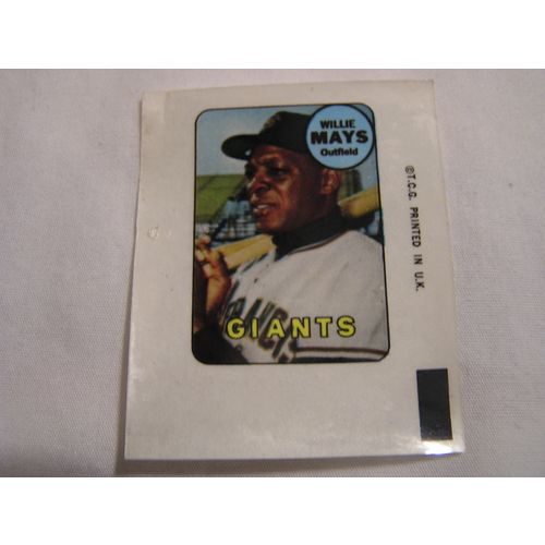 Willie Mays 1969 Topps DECAL