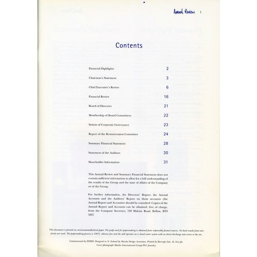 Northern Ireland Electricity: Annual Review and Financial Summary 1995-1996