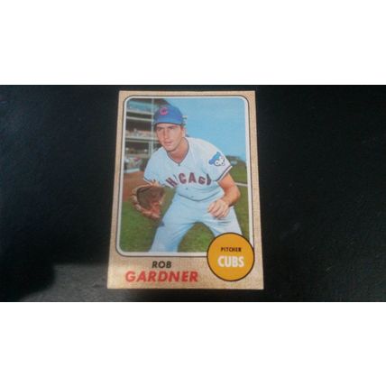 1968 Topps Card # 219 Rob Gardner Very Good (3) Chicago Cubs
