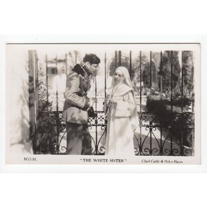 Clark Gable & Helen Hayes The White Sister Postcard Film Weekly Filmshots B