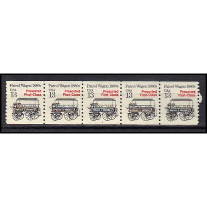 2258 13c Police Wagon Fine MNH Dry Gum PNC 1/5 X3112