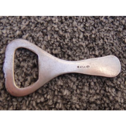 Atla Silver Plate Bottle Opener Danish Scandinavian