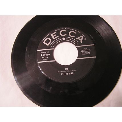 Al Hibbler 45-HE/BREEZE(BLOW MY BABY BACK TO ME)