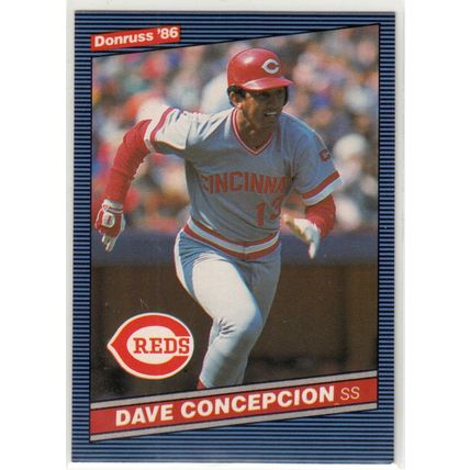 1986 Donruss baseball card 243 Dave Concepcion