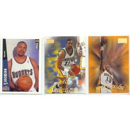 MARK JACKSON 13x card lot incl Blue, Gold Medallion, Sticker