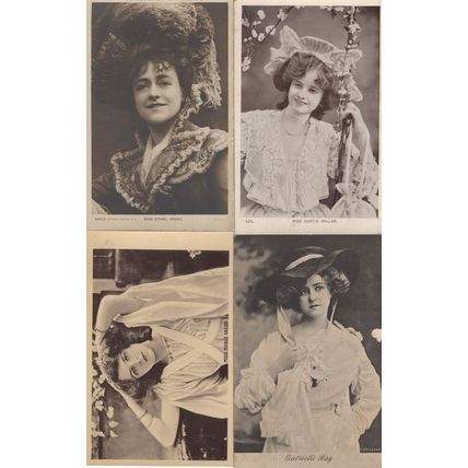 Miss Gertie Miller On Swing Mable Green Ethel Irving 4x Postcard s