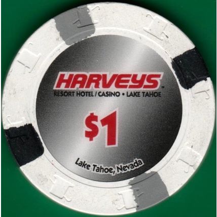 Harveys. $1 Casino Chip. Lake Tahoe, NV. I74.