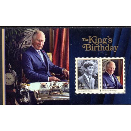 AUSTRALIA: 2023, THE KING'S BIRTHDAY, MINT MINIATURE SHEET. +