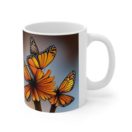 November Topaz Birth Month Colors Fairies & Butterflies #3 Mug 11oz AI Decorativ