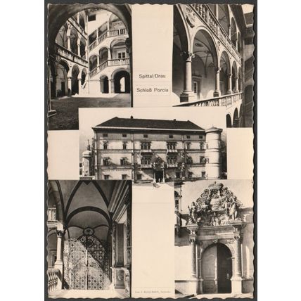 Schloß Porcia, Spittal an der Drau, 1965 - Kunz-Ruda Foto-AK