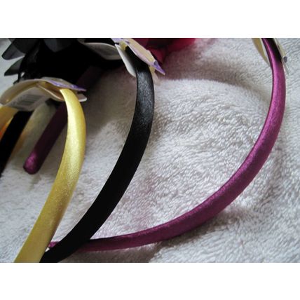 Goody Luxe Fashionow Layered Chiffon Flower Jewel Center Silky Fabric Headband