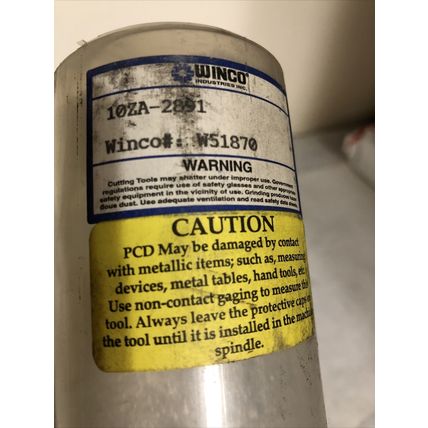 NEW WINCO 10ZA-2891/ W51870 PCD TIPPED BORING BAR,ABS-50 SHANK,BN