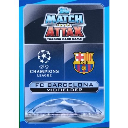 Topps Match Attax Champions League 2016/17 - FCB18: Andrés Iniesta / André Gomes