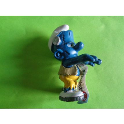 Frankenstein Smurf with label