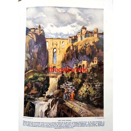 The Tajo, Ronda, Spain, Book Illustration (Print), c1920