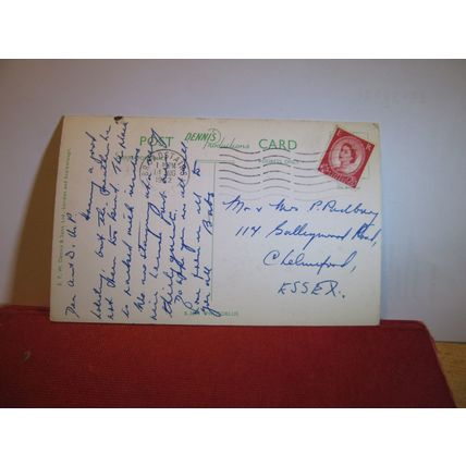 STONE GAP, BROADSTAIRS, KENT used postcard by E T W Dennis 1962 postmark =