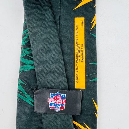 Green Bay Packers Neck Tie Burst Repeat 1998 Ralph Marlin & Co
