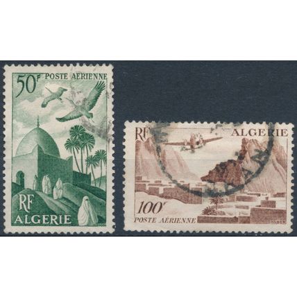Air: 50f & 100f - Algeria 1949 - F H - MiNr 286/7