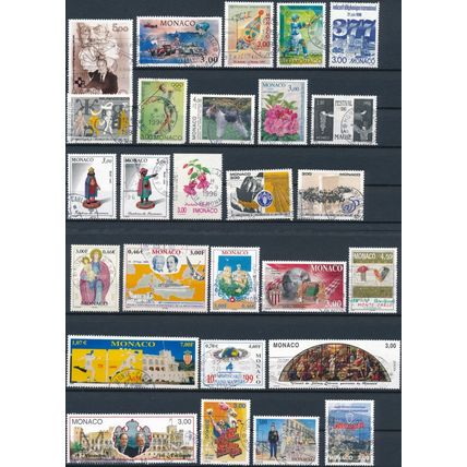 175 Stamp Mix - Monaco - NM H & F H - Commemorative & Definitive